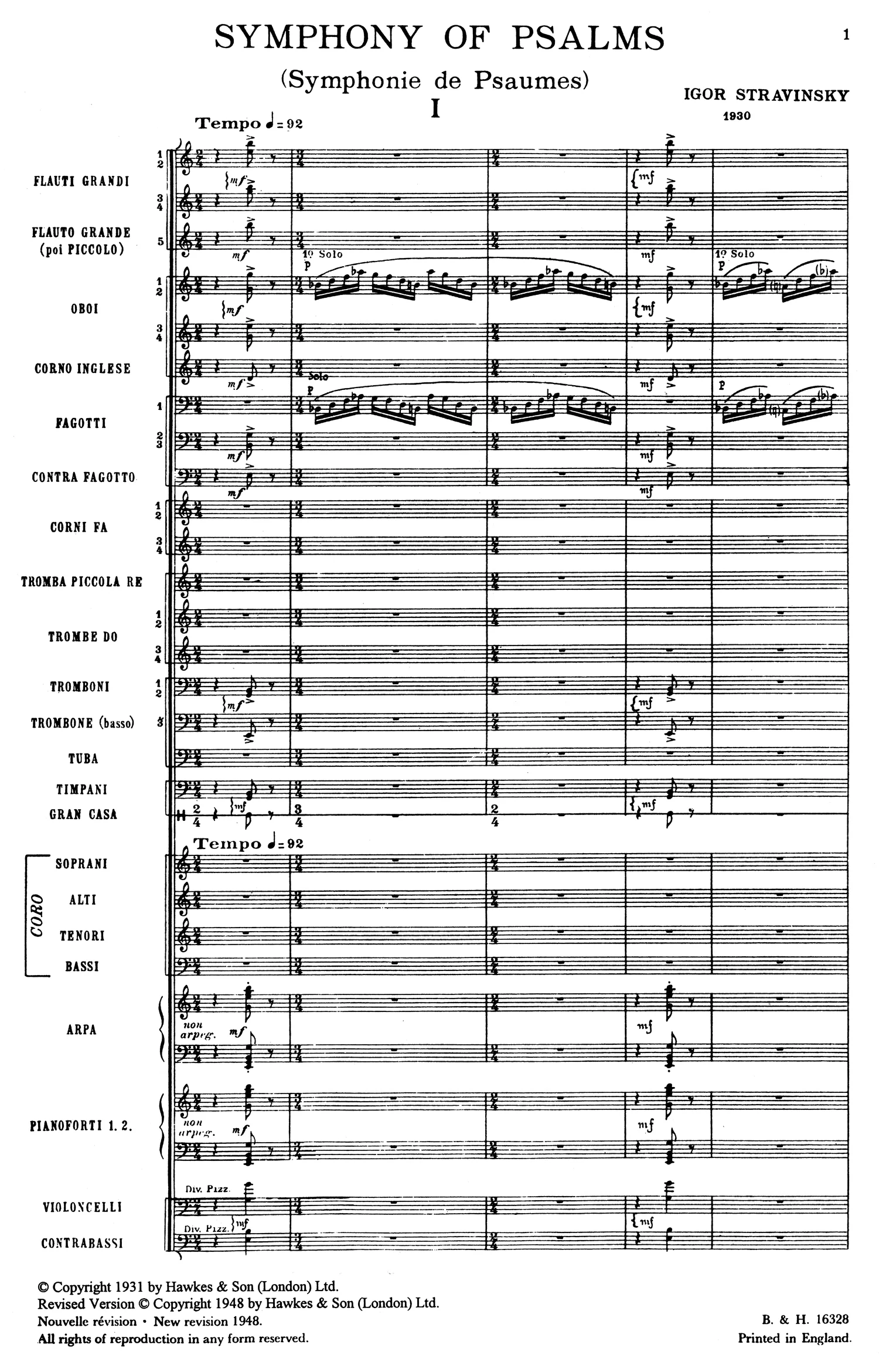 I. - m. 2 to bar 4 of Rehearsal 1 — The Orchestral Bassoon
